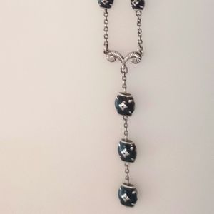 Vintage Napier Necklace with Black Enameled Findings